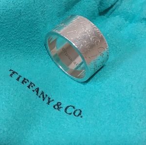 Tiffany & Co. Notes Wide band Silver Sterling